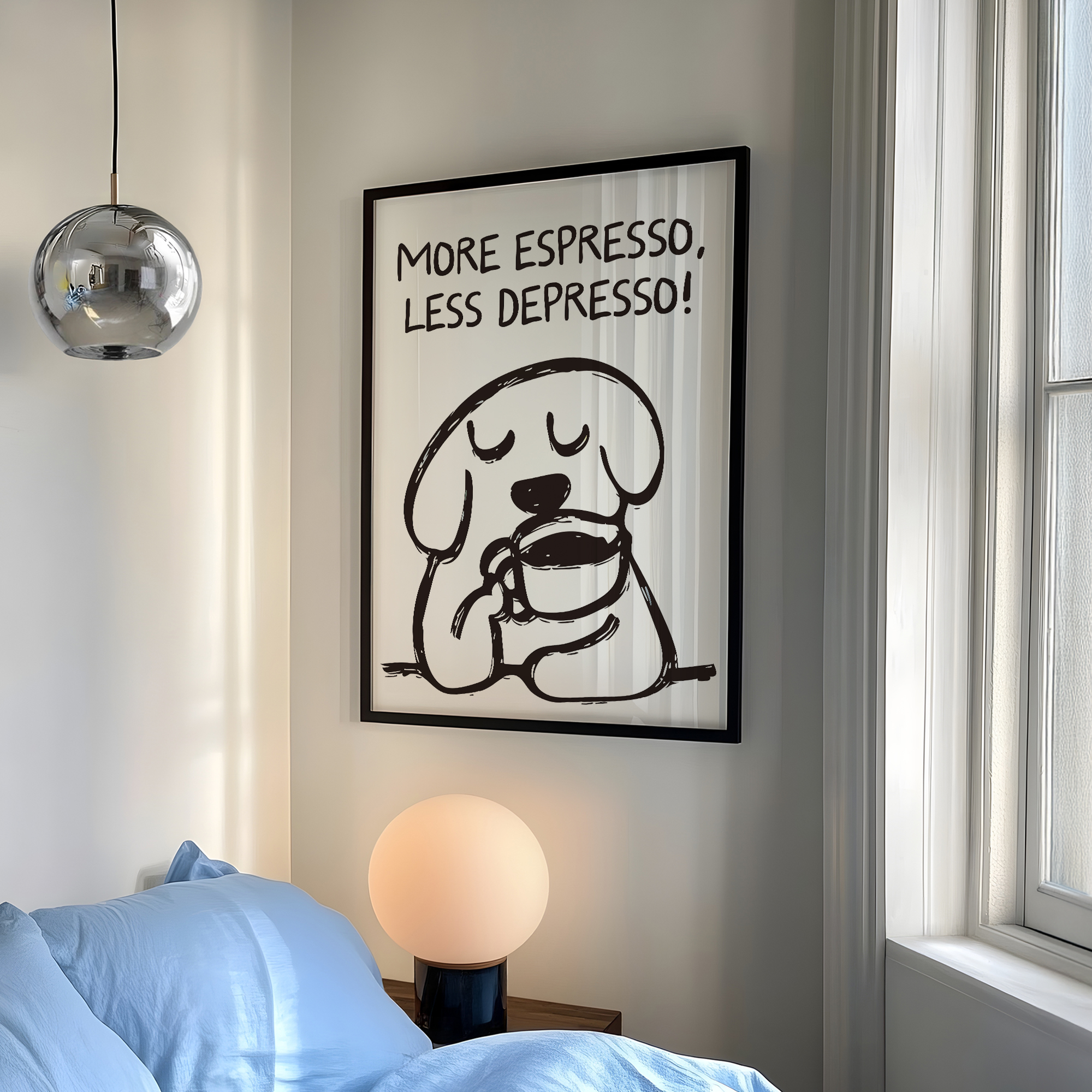 Retro More Espresso Less Depre - Home Decor On Wall avis et prix