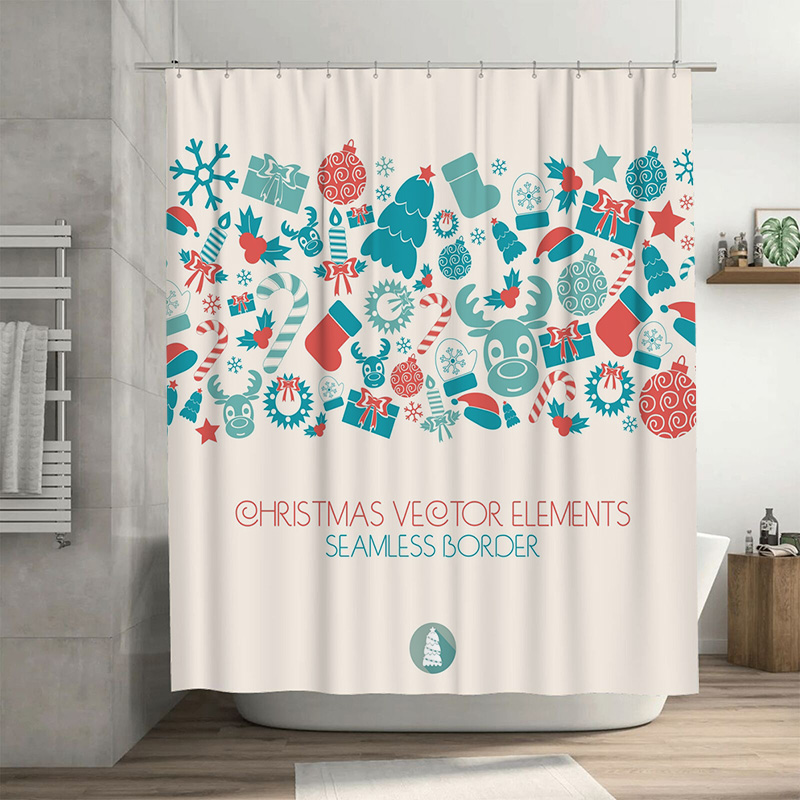 TU Christmas Shower Curtain Fe - Home Xmas Decor Ideas avis et prix