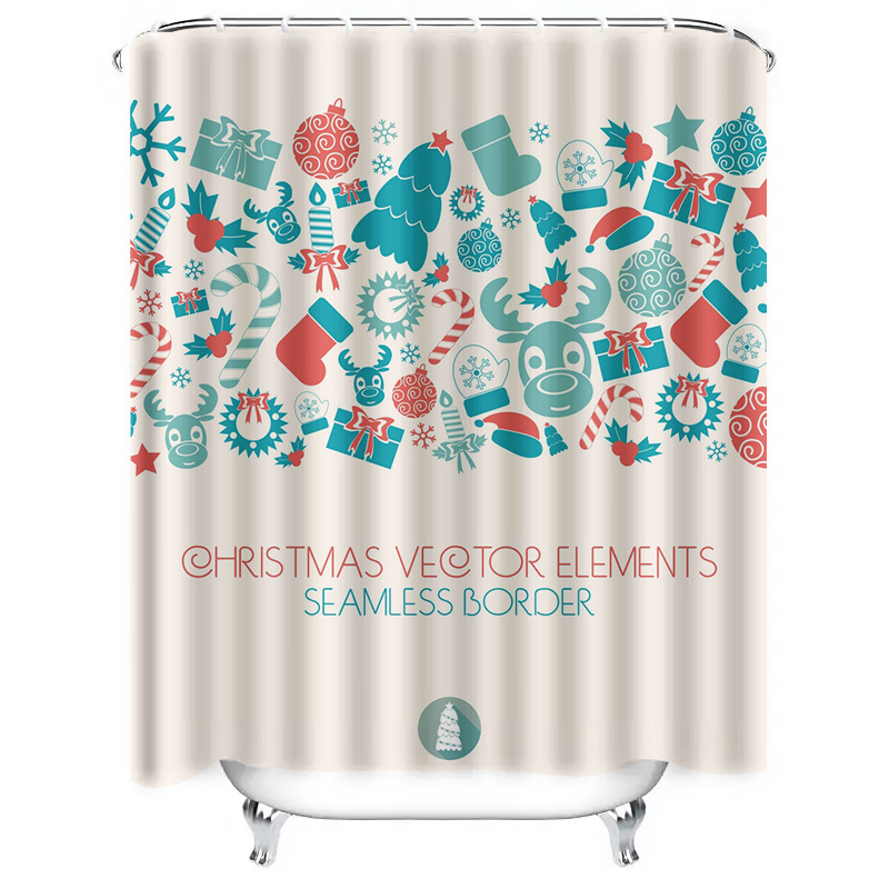 TU Christmas Shower Curtain Fe - Home Xmas Decor Ideas avis et prix