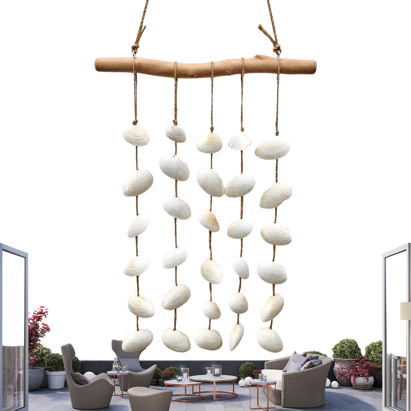 Floating Wood Shell Wall Art D - Boho Wind Chimes avis et prix