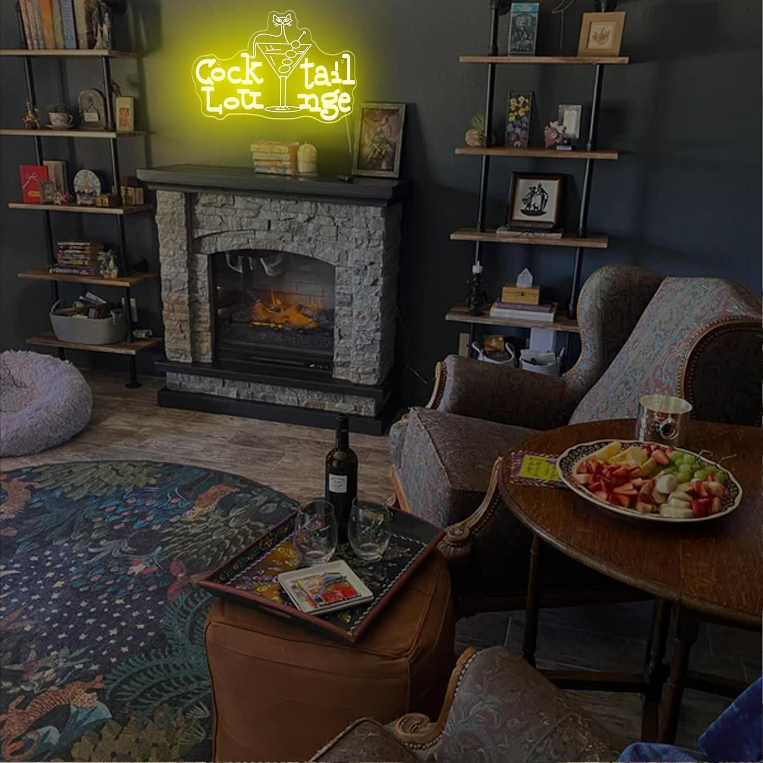 Cocktail Lounge Neon Sign Dimm - Home Decor Light avis et prix