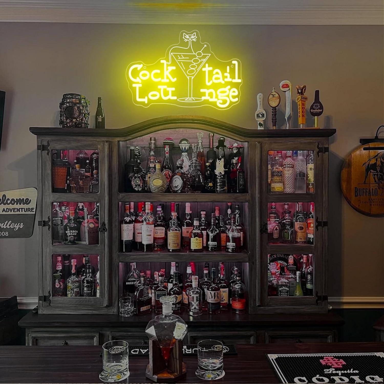 Cocktail Lounge Neon Sign Dimm - Home Decor Light avis et prix