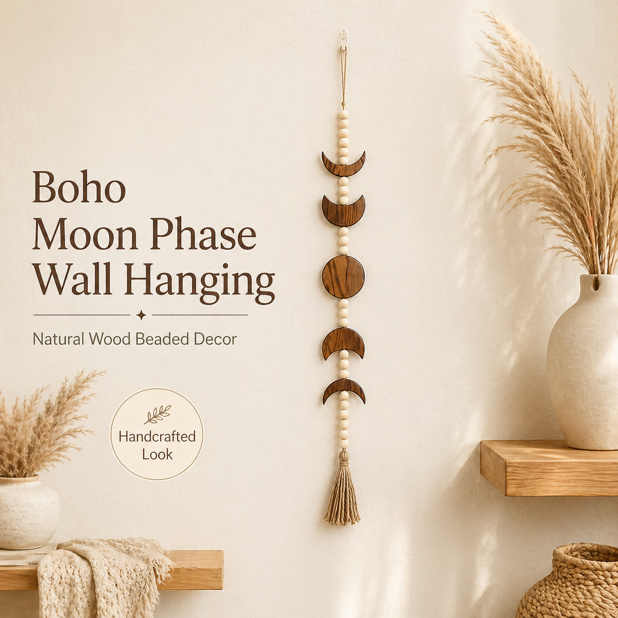 Boho Moon Phase Wall Hanging W - Boho Wind Chimes avis et prix